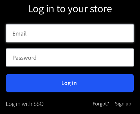 BigCommerce Login Page