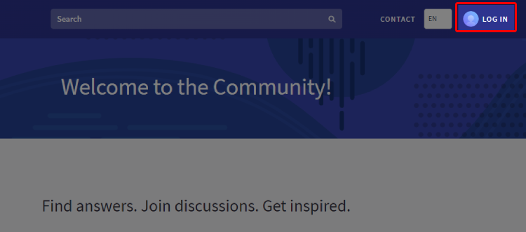 Log In button highlighted.