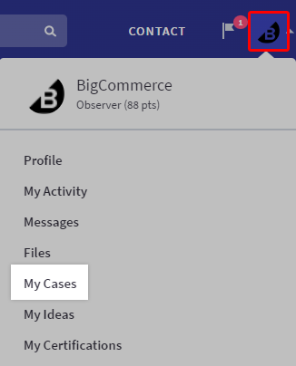 My Cases link highlighted.