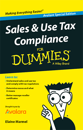 Avalara's Free eBook: Sales & Use Tax Compliance for Dummies