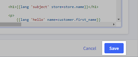 The Save button highlighted.