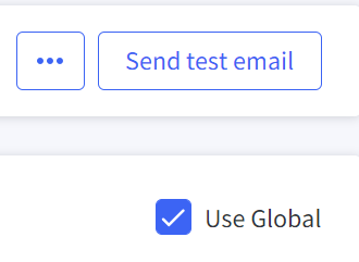 Enable Use Global to reset a storefront-specific template to use global values.