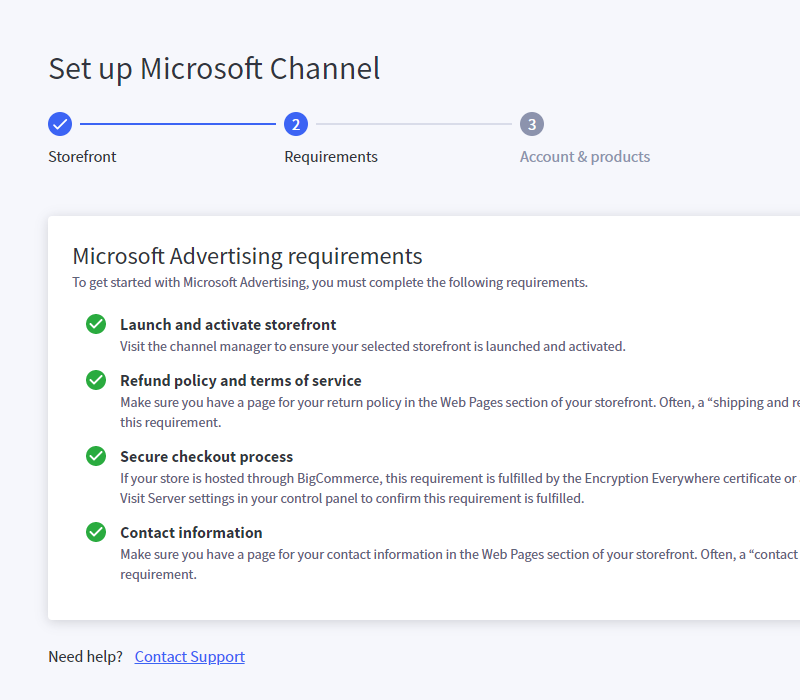 Confirm your store meets Microsoft Advertising requirements