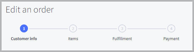 Edit an order progress tracker.