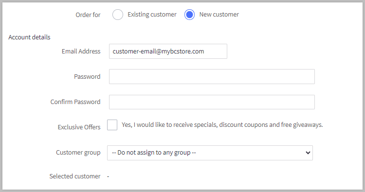 Editing an Order