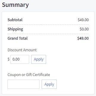 Example summary section