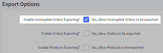 Importing and Exporting Orders