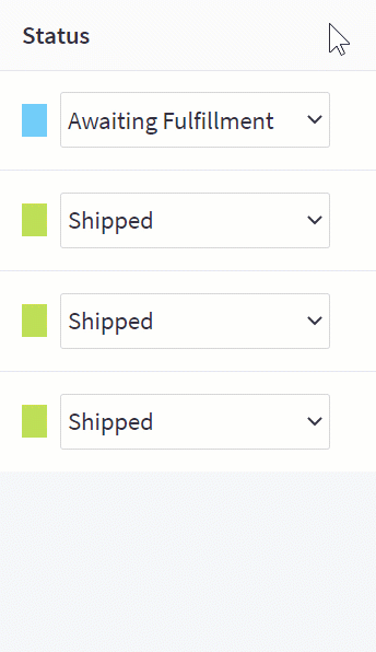 Order Status Functionality