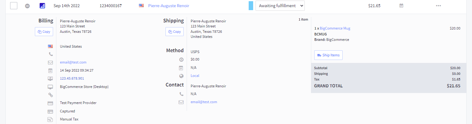 Viewing Order History/Status