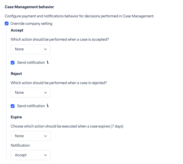 Adyen Case Management area