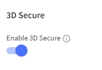 The 3D Secure setting in the PayPal powered by Braintree settings