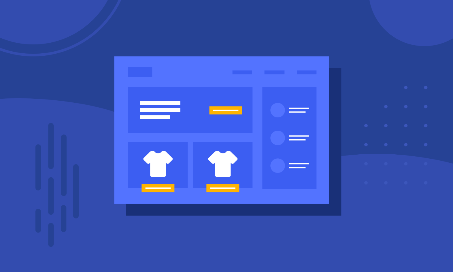 Products organized in a category or brand page