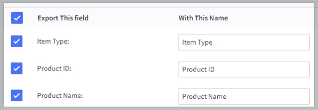 Enable or disable individual product fields in your custom template