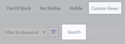 Custom View and Search buttons