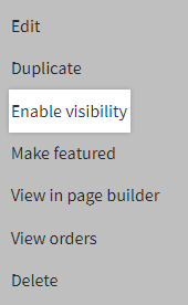 Enable visibility