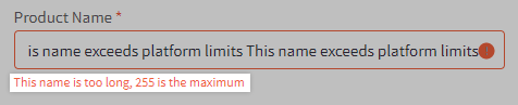 A control panel alert displays when a limit has been approached or exceeded