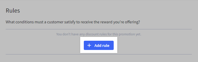 The + Add rule button.