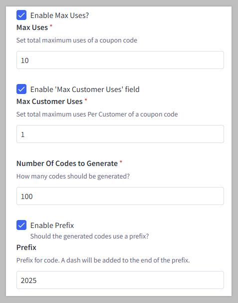 Using the Promotion Code Manager