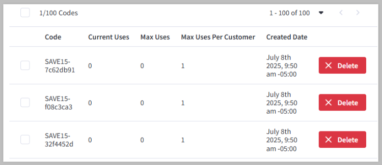Using the Promotion Code Manager