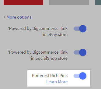 Pinterest Rich Pins toggle