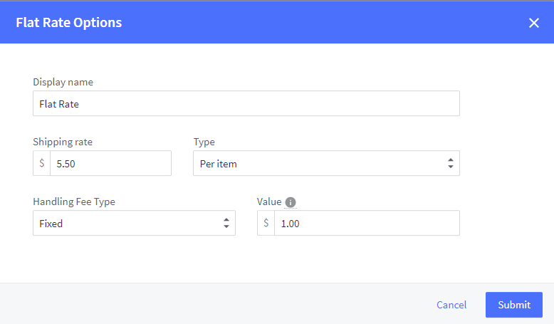 How to add flat rate shipping fee to order total