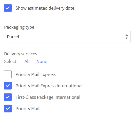 USPS by Endicia Shipping Quotes