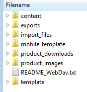WebDAV folder