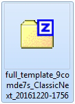 extract from the zip file