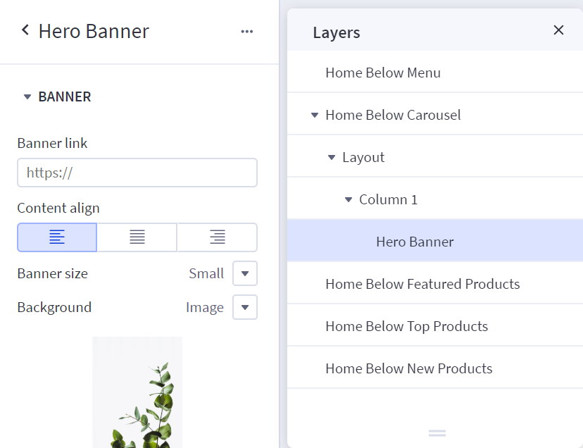 The Layers tool