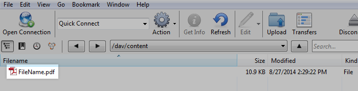 Drag and drop the file into your content folder Drag and drop the file into your content folder