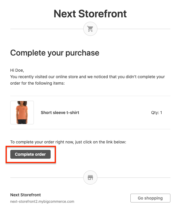 Get both welcome flow and abandoned checkout flow