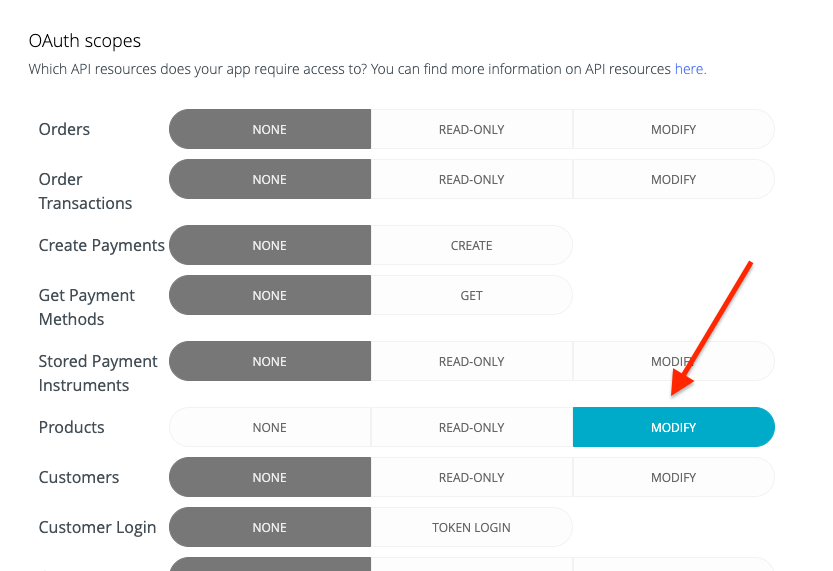 OAuth scopes