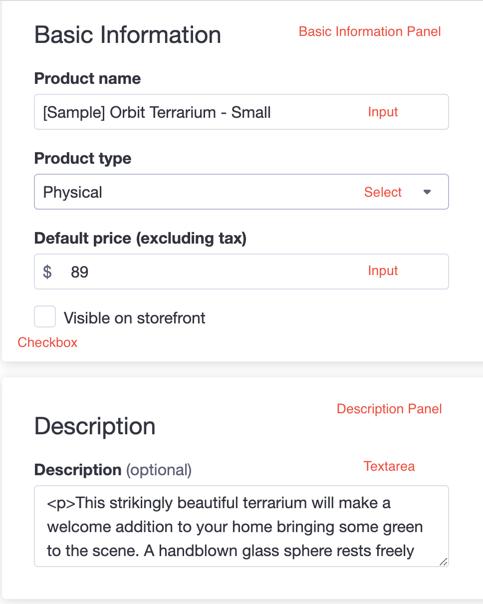 Form input types