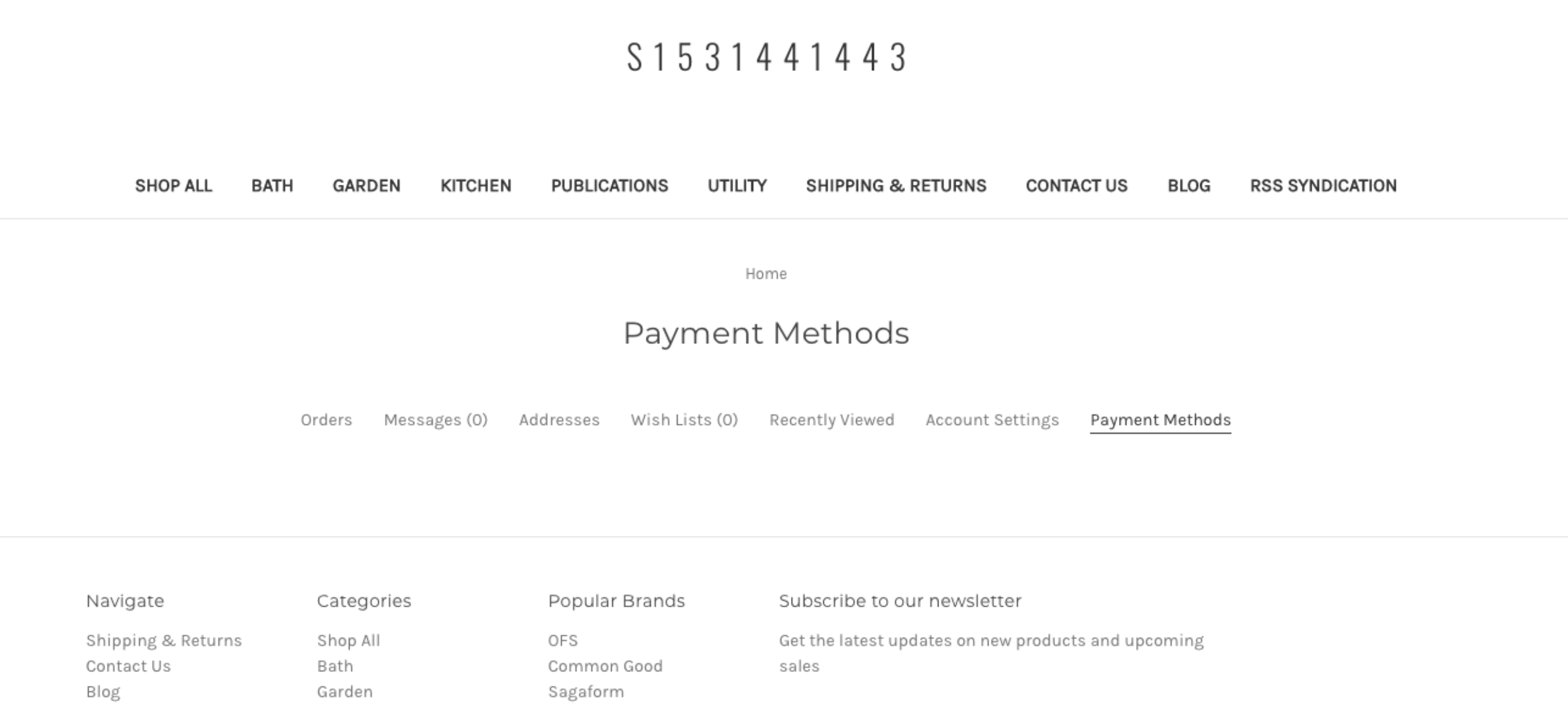 Payment Methods Page Addition Example
