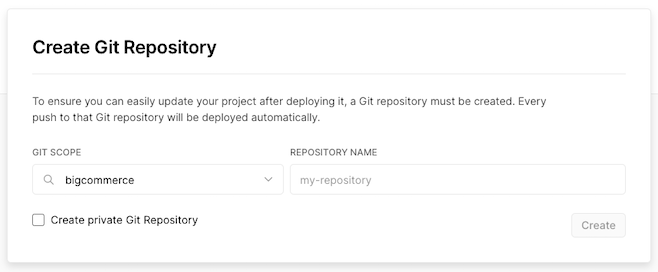 vercel-create-git-repository