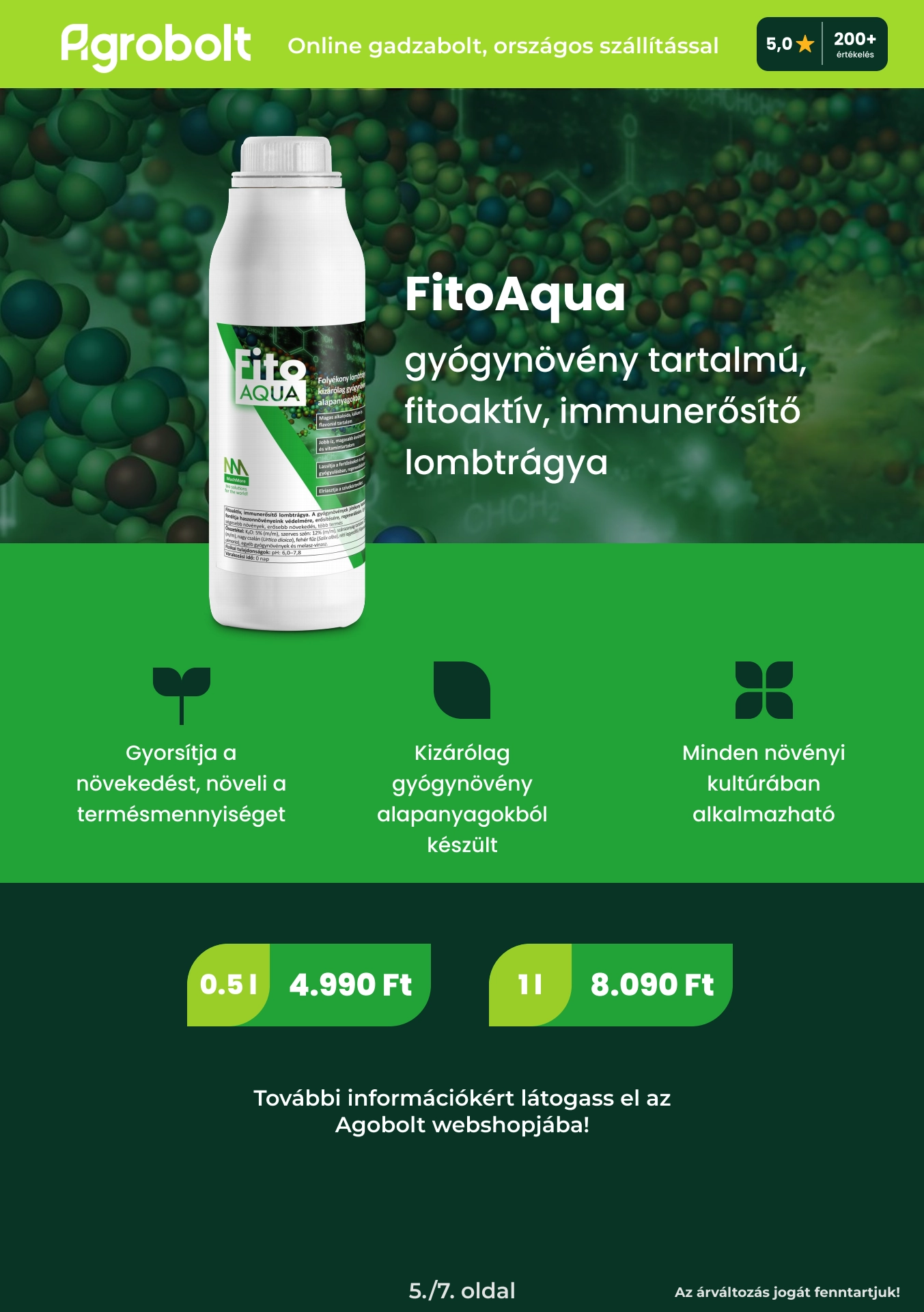 agrobolt akciós újság 4 oldal