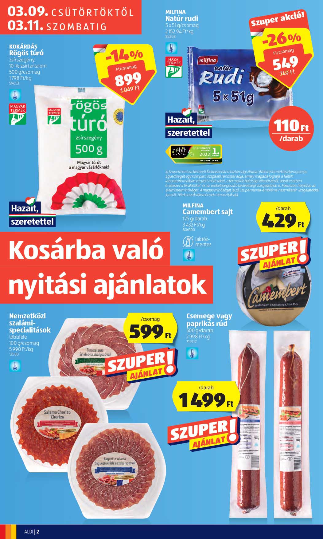 aldi-balassagyarmat akciós újság 2 oldal