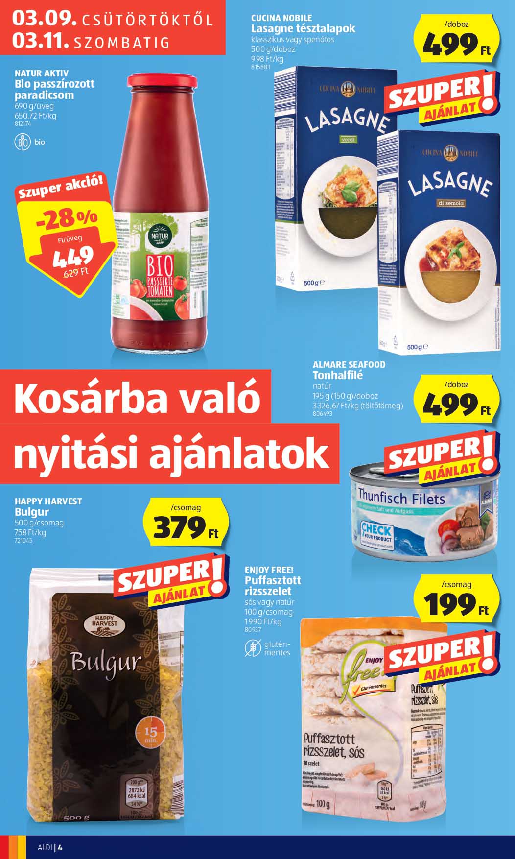 aldi-balassagyarmat akciós újság 4 oldal