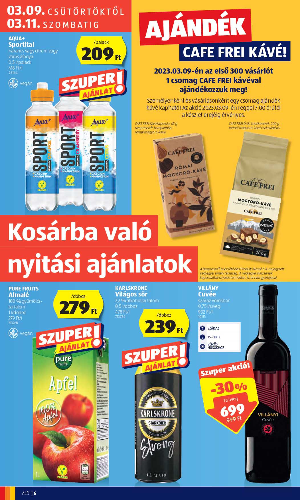 aldi-balassagyarmat akciós újság 6 oldal