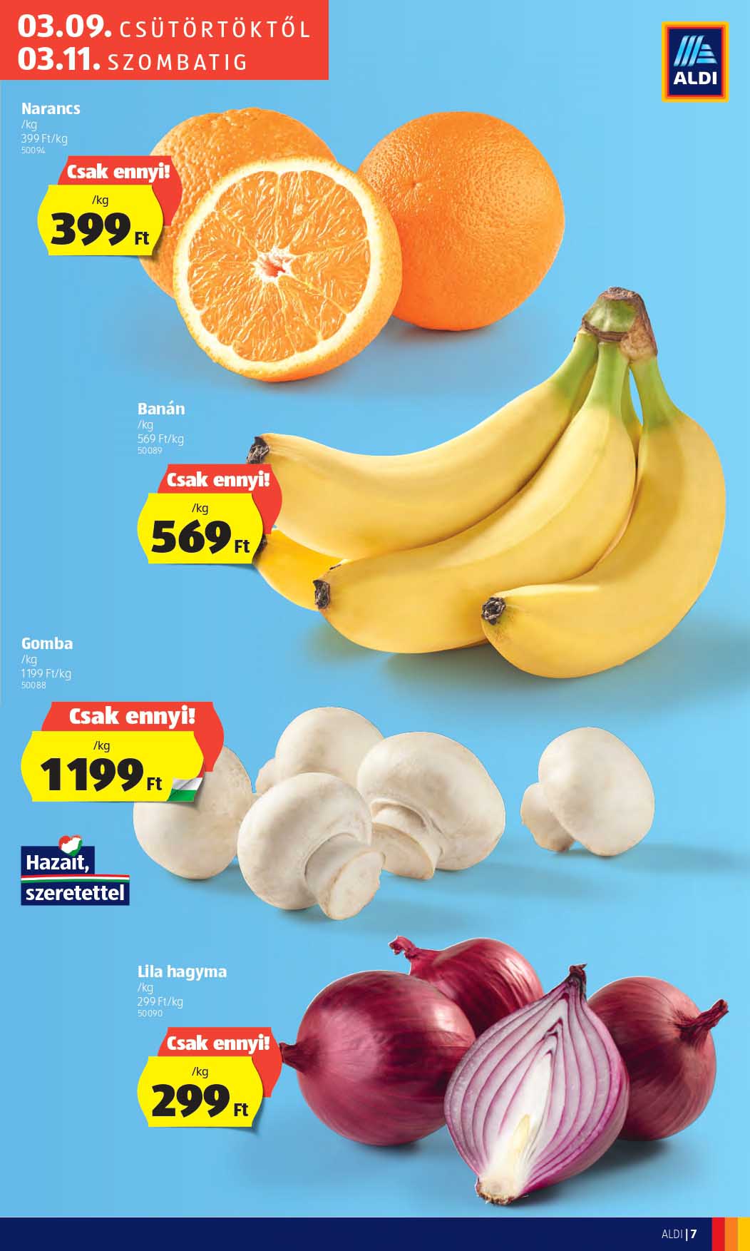 aldi-balassagyarmat akciós újság 7 oldal