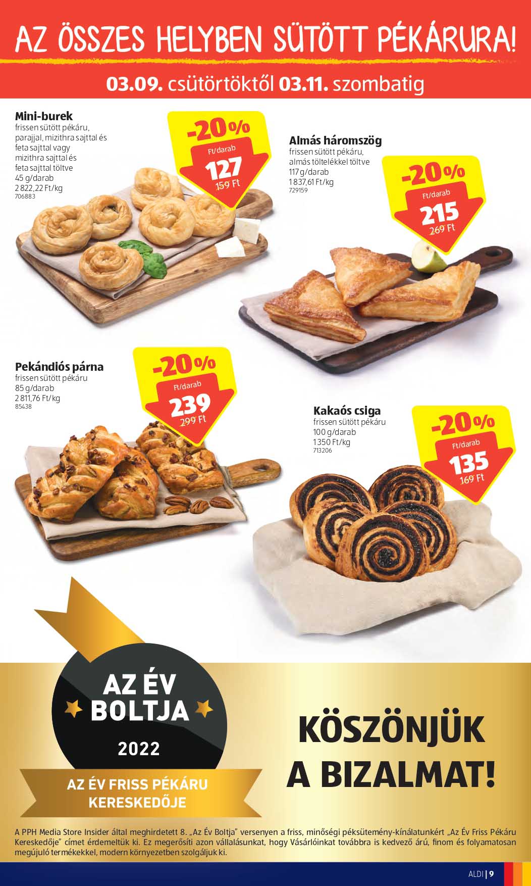 aldi-balassagyarmat akciós újság 9 oldal