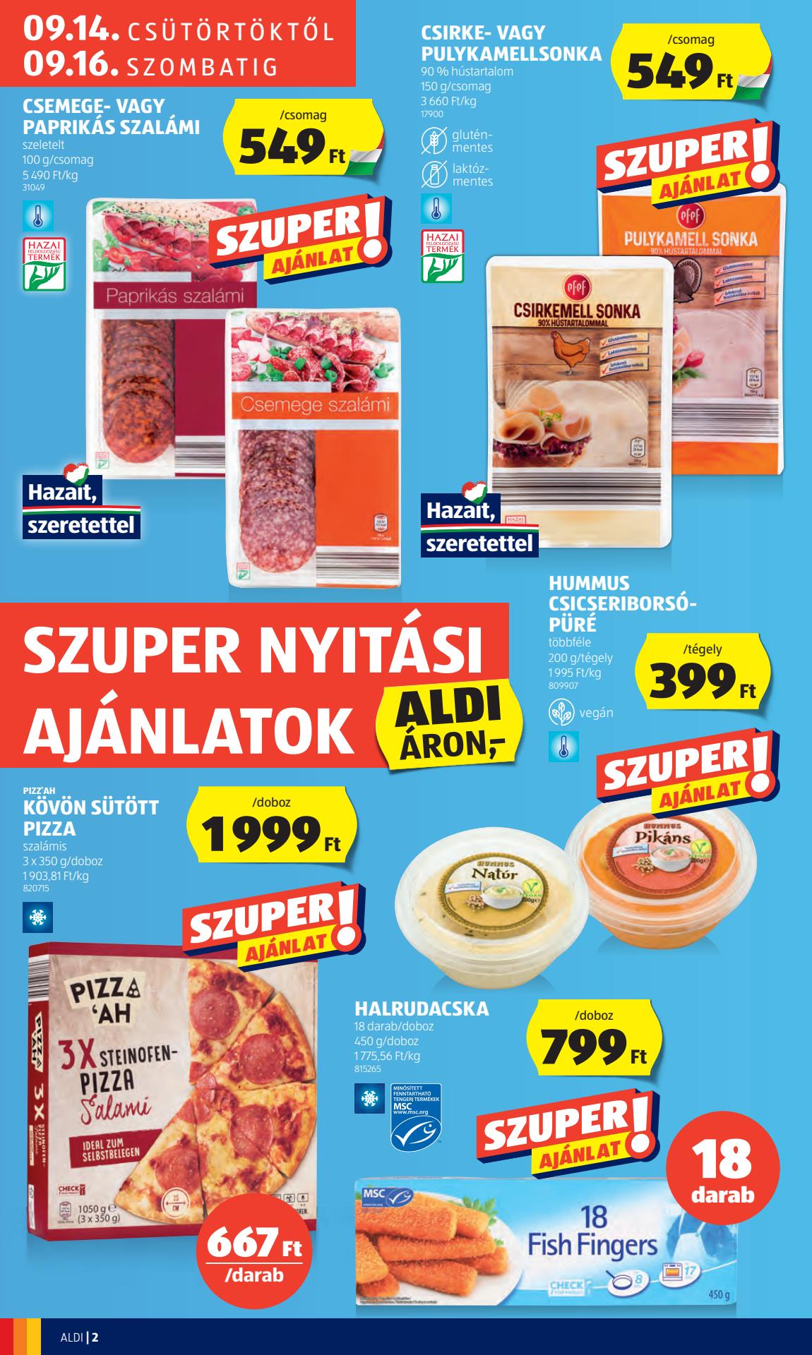 aldi-csizma-utca akciós újság 2 oldal