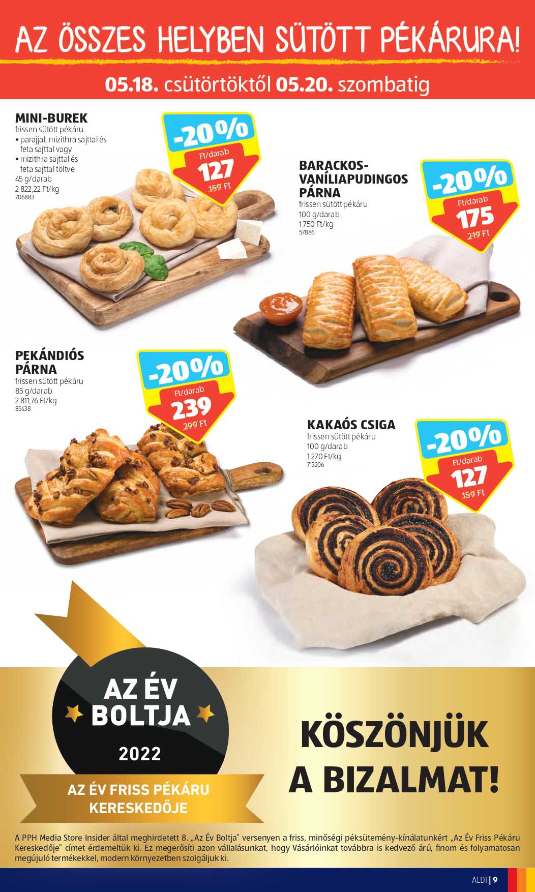 aldi-nagykanizsa akciós újság 9 oldal