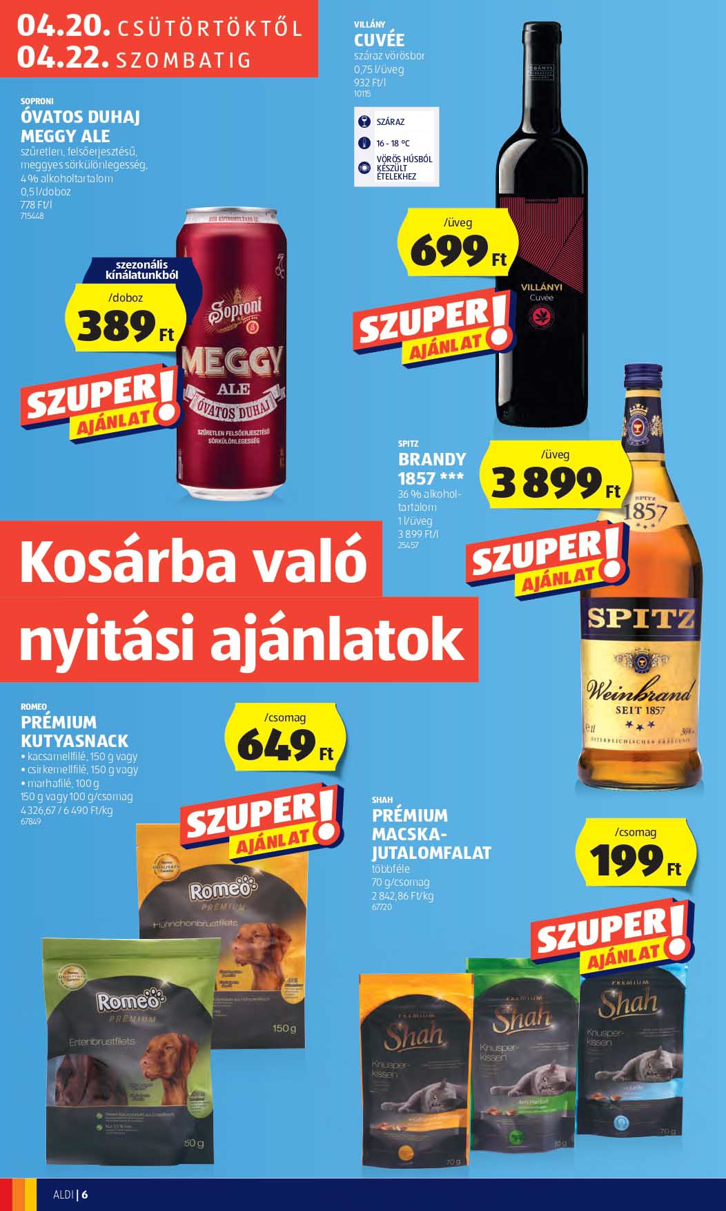 aldi-nyiregyhaza akciós újság 6 oldal