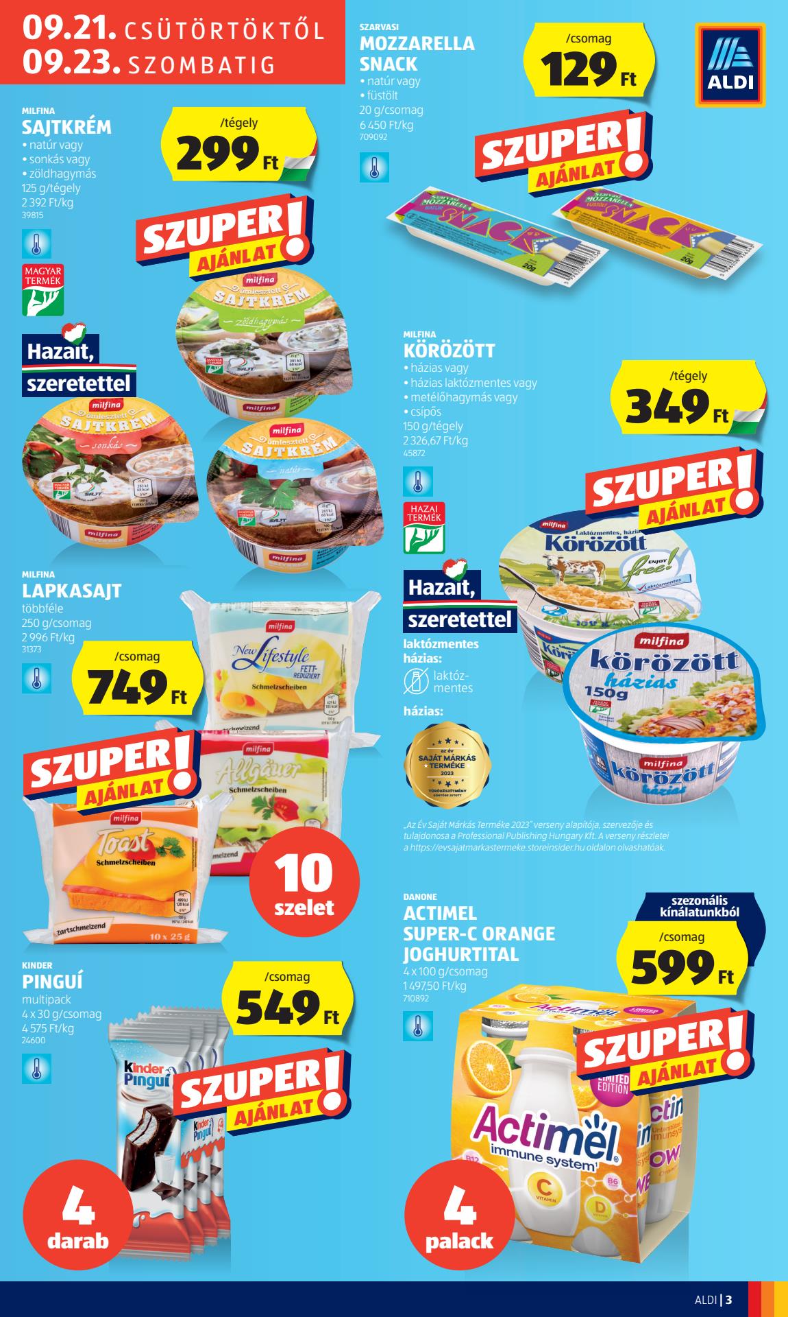 aldi-nyitas akciós újság 3 oldal