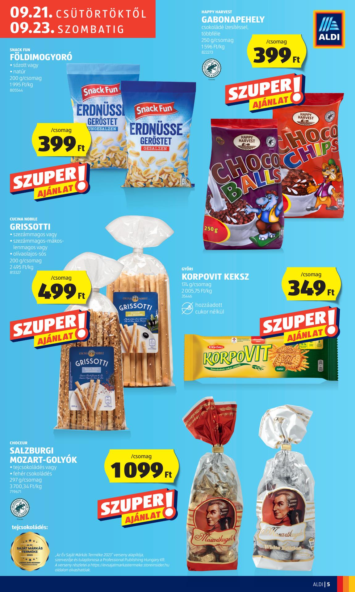 aldi-nyitas akciós újság 5 oldal