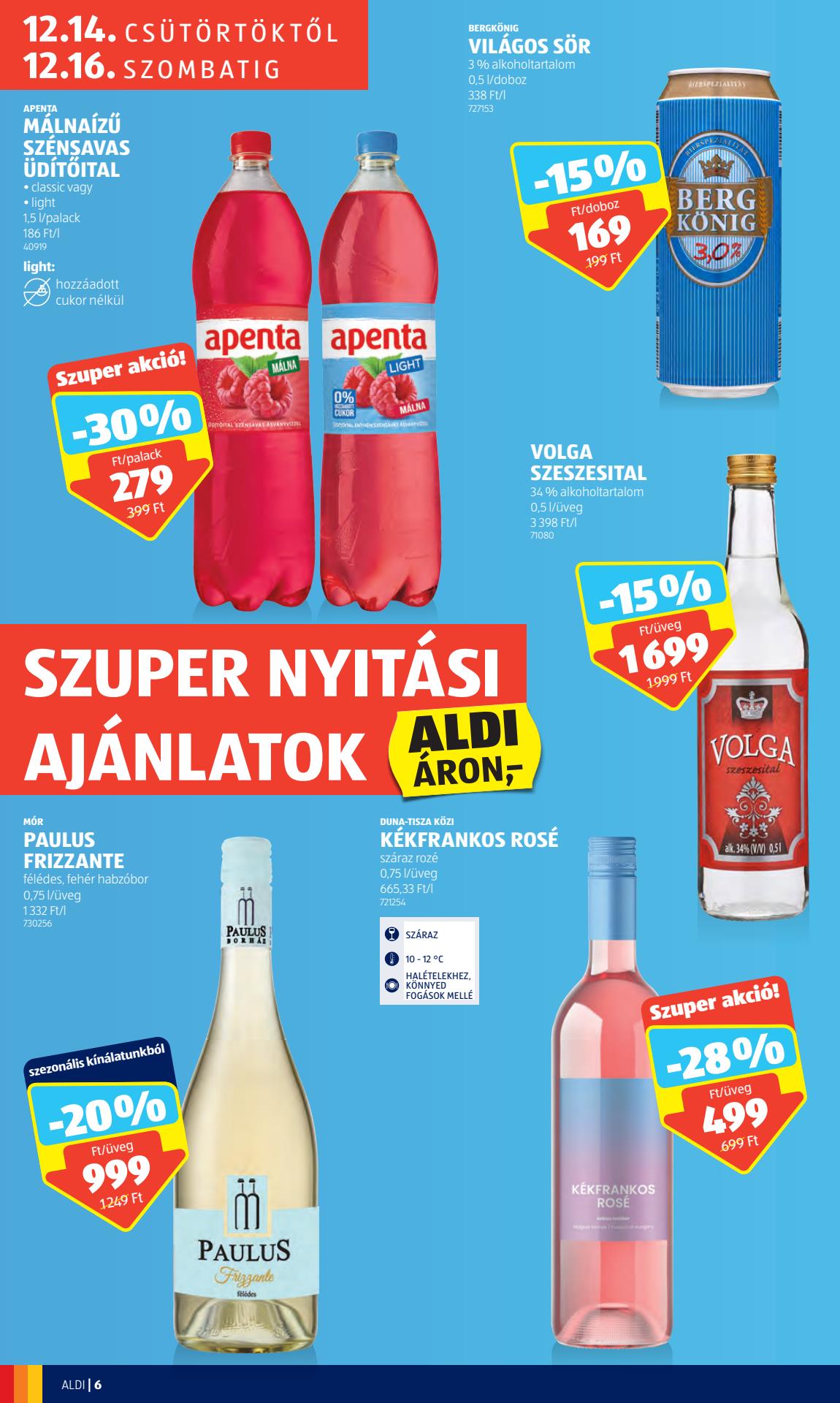 aldi-nyitas-nagykata akciós újság 6 oldal