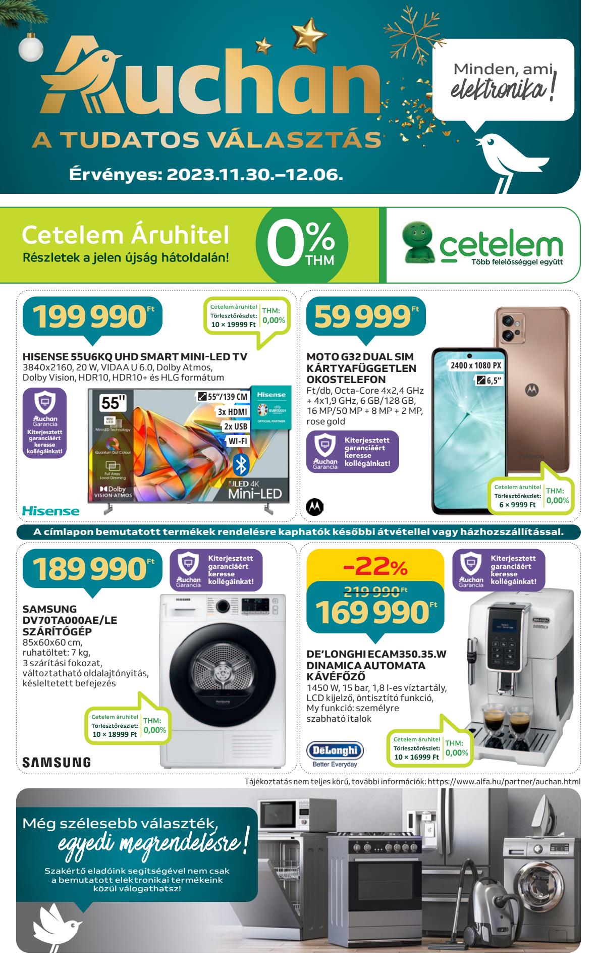 auchan-hipermarket-elektronikai akciós újság 1 oldal