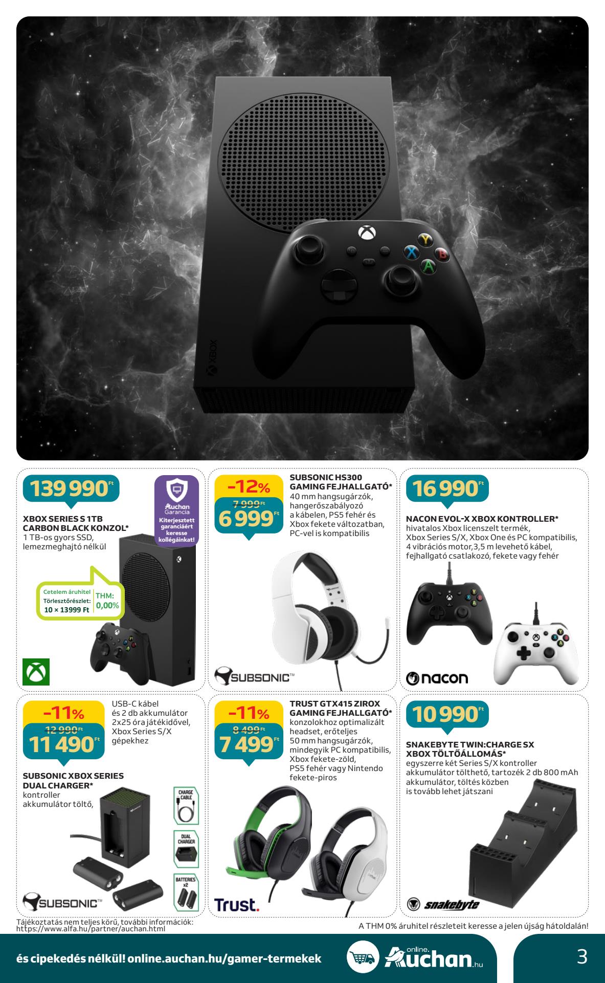 auchan-hipermarket-gamer akciós újság 3 oldal