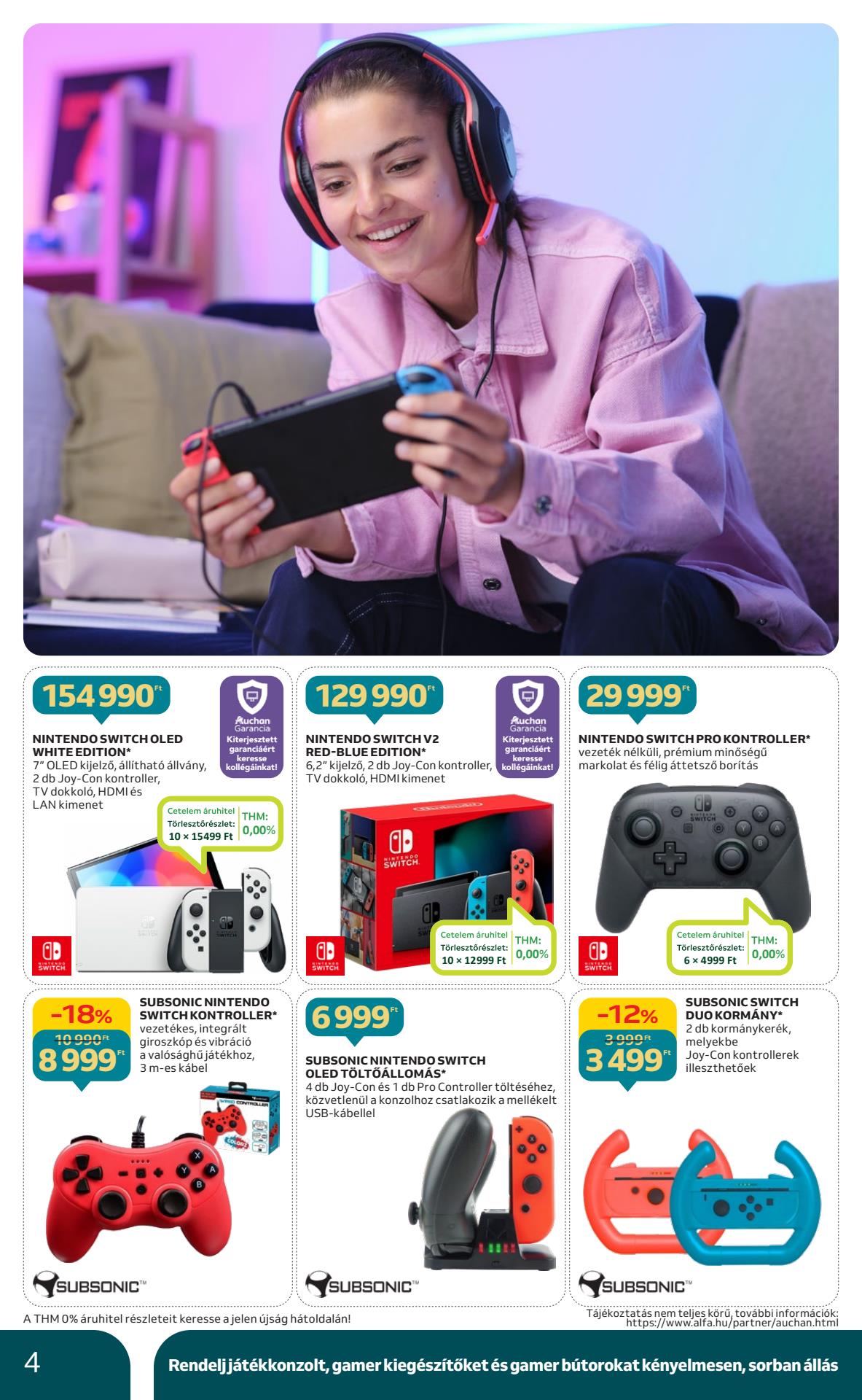 auchan-hipermarket-gamer akciós újság 4 oldal